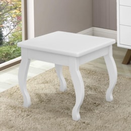 Banqueta para Penteadeira Camarim Branco - Móveis Luapa Banqueta para Penteadeira Camarim Branco - Móveis Luapa
