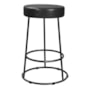 Banqueta Roma 70cm Couríssimo Preto - Salaone