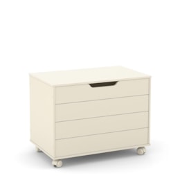 Baú Organizador Infantil Toy com Rodízios Off White - Matic Móveis  Baú Organizador Infantil Toy com Rodízios Off White - Matic Móveis