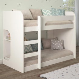 Beliche Montessoriana Ema Branco com Proteção e Colchões Light D33 - Permóbili Baby