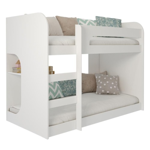 Beliche Montessoriana Ema Branco com Proteção e Colchões Supreme D33 - Permóbili Baby