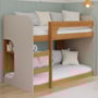 Beliche Montessoriana Ema Nature/Off White com Proteção e Colchões Light D33 - Permóbili Baby