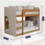 Beliche Montessoriana Ema Nature/Off White com Proteção e Colchões Light D33 - Permóbili Baby