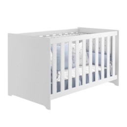 Berço Americano 2x1 Mali Branco Brilho - Reller Móveis  Berço Americano 2x1 Mali Branco Brilho - Reller Móveis