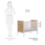 Berço Americano Cloe 2 em 1 Branco Brilho/Amêndoa com Colchão Baby Physical - Móveis Peroba