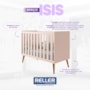 Berço Americano Isis Rosa - Reller Móveis 