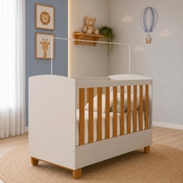 Berço Americano Mini Cama Apolo Areia/Savana - Reller