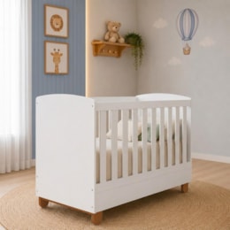 Berço Americano Mini Cama Apolo Branco - Reller