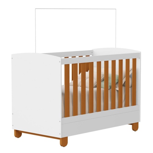Berço Americano Mini Cama Apolo Branco/Savana - Reller