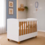 Berço Americano Mini Cama Apolo Branco/Savana - Reller