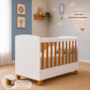 Berço Americano Mini Cama Apolo Branco/Savana - Reller