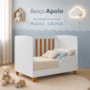 Berço Americano Mini Cama Apolo Branco/Savana - Reller