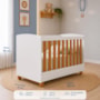 Berço Americano Mini Cama Apolo Branco/Savana - Reller