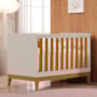 Berço Americano Mini Cama Flip Areia Fosco/Savana com Colchão Supreme - Reller Móveis