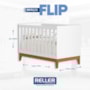 Berço Americano Mini Cama Flip Branco Fosco com Colchão Baby Physical - Reller Móveis