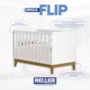 Berço Americano Mini Cama Flip Branco Fosco com Colchão Supreme - Reller Móveis