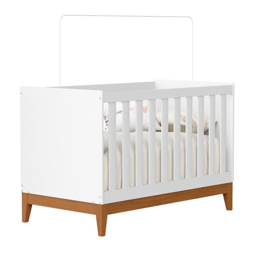 Berço Americano Mini Cama Flip Branco Fosco - Reller Móveis