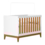 Berço Americano Mini Cama Flip Branco Fosco/Savana - Reller Móveis
