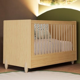 Berço Americano Mini Cama Gracia Naturale com Colchão Supreme - Reller Móveis 