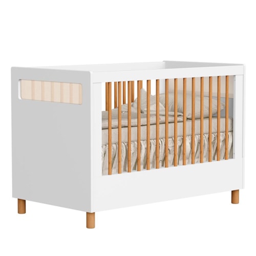 Berço Americano Mini Cama Ollie Branco Fosco - Reller Móveis