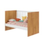 Berço Americano Mini Cama Soft Branco/Amadeirado – Tigus Móveis