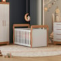 Berço Americano Mini Cama Star Branco/Amadeirado – Tigus