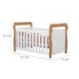 Berço Americano Mini Cama Star Branco/Amadeirado – Tigus