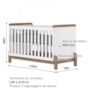 Berço Americano Mini Cama Ternura Branco/Jequitibá com Colchão Baby Physical - Móveis Henn