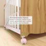 Berço Americano Uli Branco Brilho/Amêndoa com Colchão Baby Physical - Móveis Peroba