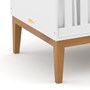 Berço Americano Unique Branco Soft/Eco Wood com Colchão Baby Physical - Matic Móveis 
