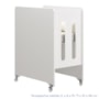 Berço Evolution 4 em 1 Branco Fosco com Colchão para Mini Berço - Reller Móveis