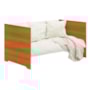 Berço Evolution 4 em 1 Branco Fosco/Savana com Colchão para Mini Berço - Reller Móveis