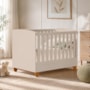 Berço Mini Cama Apolo Areia Fosco com Colchão Supreme - Reller Móveis