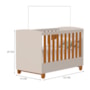 Berço Mini Cama Apolo Areia Fosco/Savana com Colchão Supreme - Reller Móveis