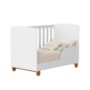 Berço Mini Cama Apolo Branco Fosco com Colchão Supreme - Reller Móveis