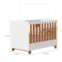 Berço Mini Cama Apolo Branco Fosco/Savana com Colchão Physical - Reller Móveis