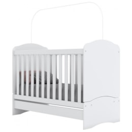 Berço Mini Cama Bala de Menta Branco - Móveis Henn Berço Mini Cama Bala de Menta Branco - Móveis Henn