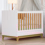 Berço Mini Cama Biscoito Branco/Nature com Colchão Supreme - Permóbili Baby
