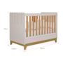 Berço Mini Cama Biscoito Off White/Nature com Colchão Physical - Permóbili Baby
