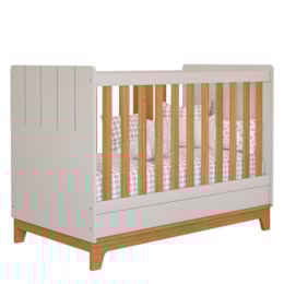 Berço Mini Cama Biscoito Off White/Nature - Permóbili Baby
