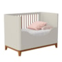 Berço Mini Cama Boom Plus Classic Areia Fosco com Colchão Baby Physical - Reller Móveis