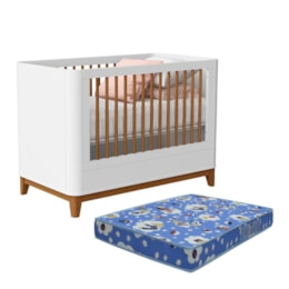 Berço Mini Cama Boom Plus Classic Branco Fosco com Colchão Baby Physical - Reller Móveis Berço Mini Cama Boom Plus Classic Branco Fosco com Colchão Baby Physical - Reller Móveis