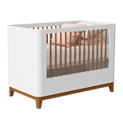 Berço Mini Cama Boom Plus Classic Branco Fosco - Reller Móveis