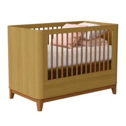 Berço Mini Cama Boom Plus Classic Savana Fosco com Colchão Baby Physical - Reller Móveis