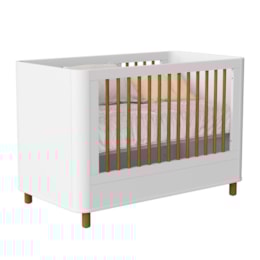Berço Mini Cama Boom Plus Nordic Branco Fosco - Reller Móveis Berço Mini Cama Boom Plus Nordic Branco Fosco - Reller Móveis