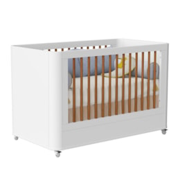 Berço Mini Cama Boom Plus Wheels Branco Fosco - Reller Móveis