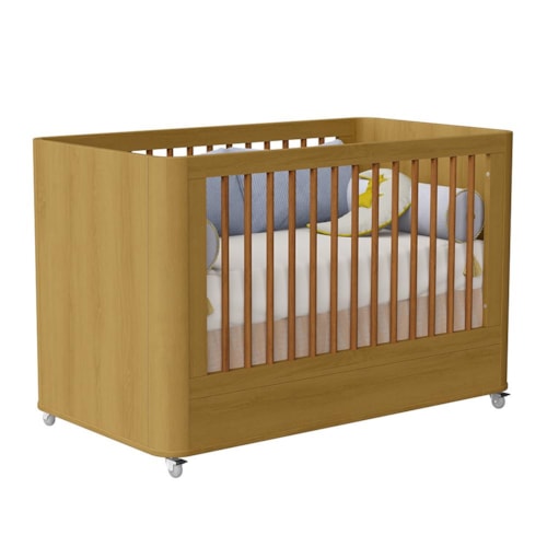 Berço Mini Cama Boom Plus Wheels Savana Fosco - Reller Móveis