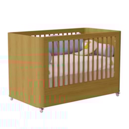 Berço Mini Cama Boom Plus Wheels Savana Fosco - Reller Móveis Berço Mini Cama Boom Plus Wheels Savana Fosco - Reller Móveis