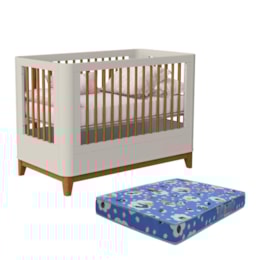 Berço Mini Cama Boom Slim Classic Areia Fosco com Colchão Baby Physical - Reller Móveis Berço Mini Cama Boom Slim Classic Areia Fosco com Colchão Baby Physical - Reller Móveis