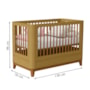 Berço Mini Cama Boom Slim Classic Savana Fosco com Colchão Baby Physical - Reller Móveis